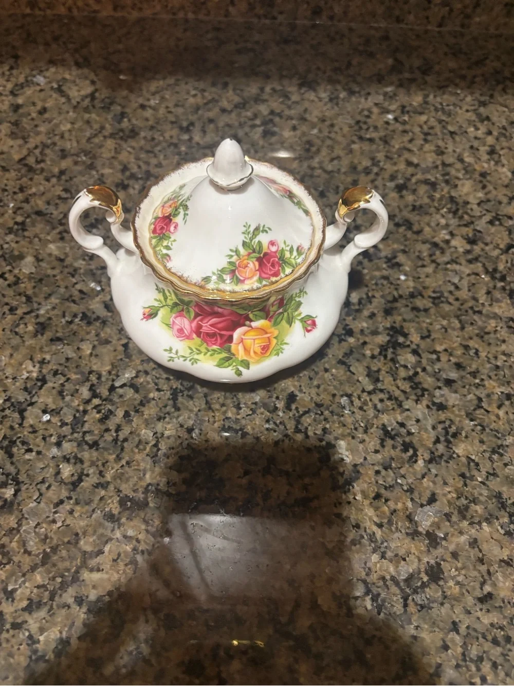 Vintage Royal Albert Old Country Rose Creamer, Sugar Bowl & Gravy Boat Set